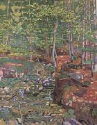 Ferdinand Hodler The Forest Interior near Reichenbach (nn02) painting